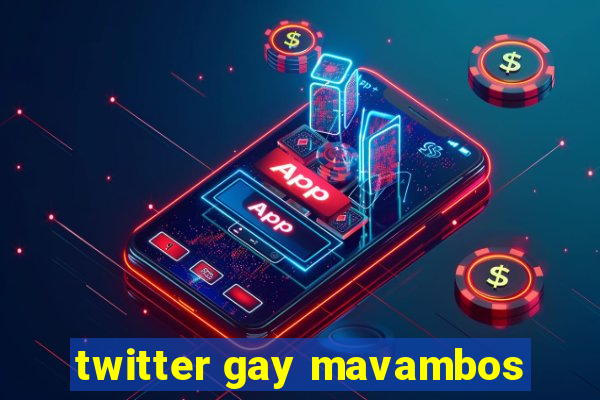 twitter gay mavambos